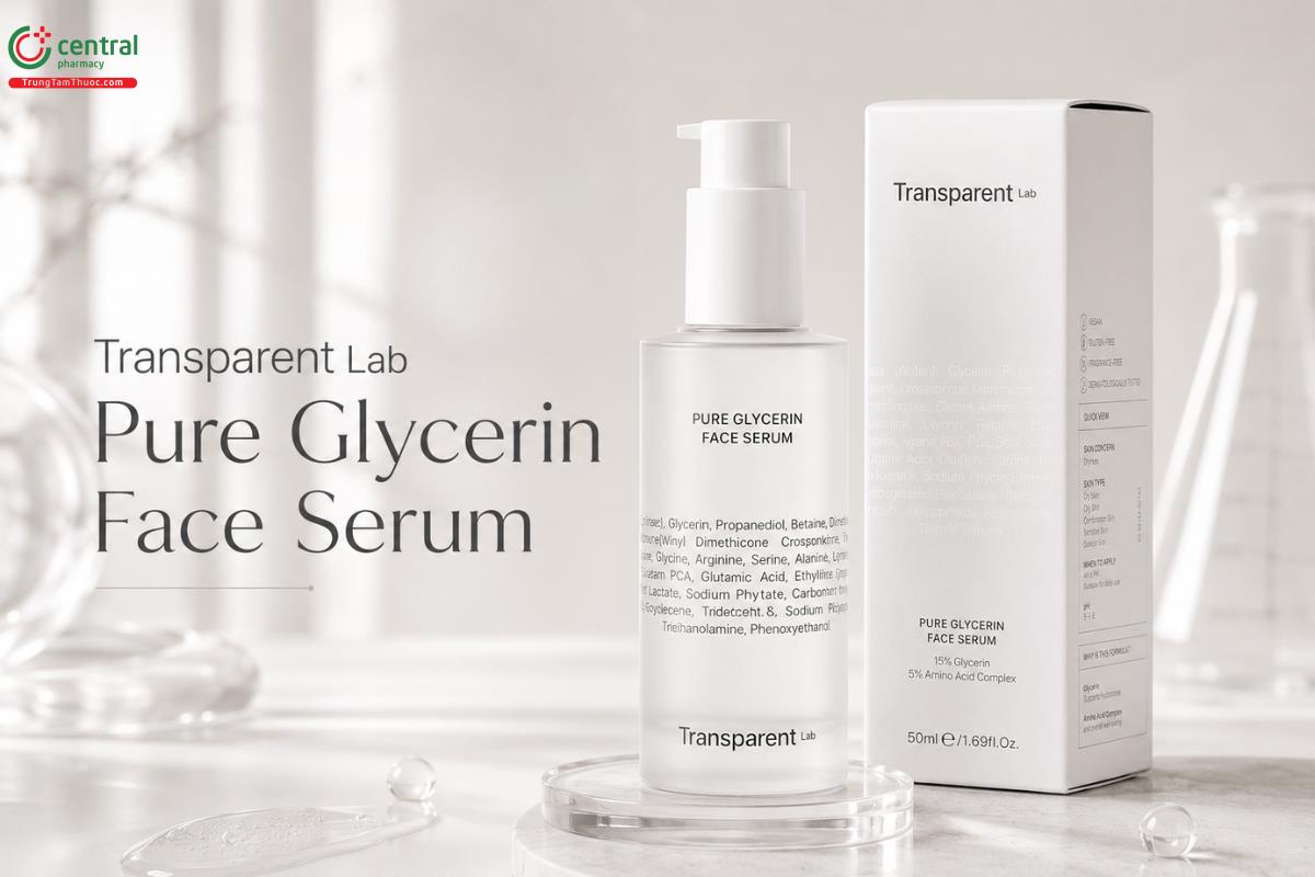 Transparent Lab Pure Glycerin Face Serum Tinh chất dưỡng ẩm phục hồi