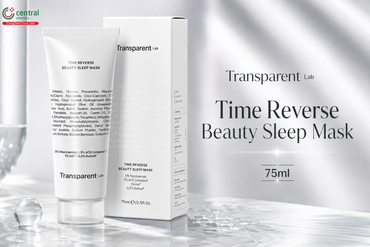 Mặt nạ ngủ Transparent Lab Time Reverse Beauty Sleep Mask 75ml