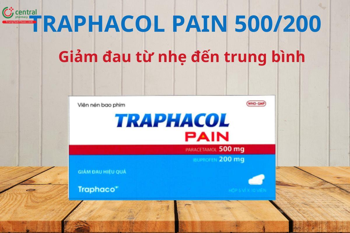 Traphacol Pain 500/200 giúp giảm đau từ nhẹ đến trung bình