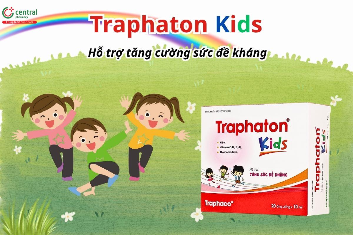 Traphaton Kid bổ sung các vi chất, giúp tăng cường sức đề kháng