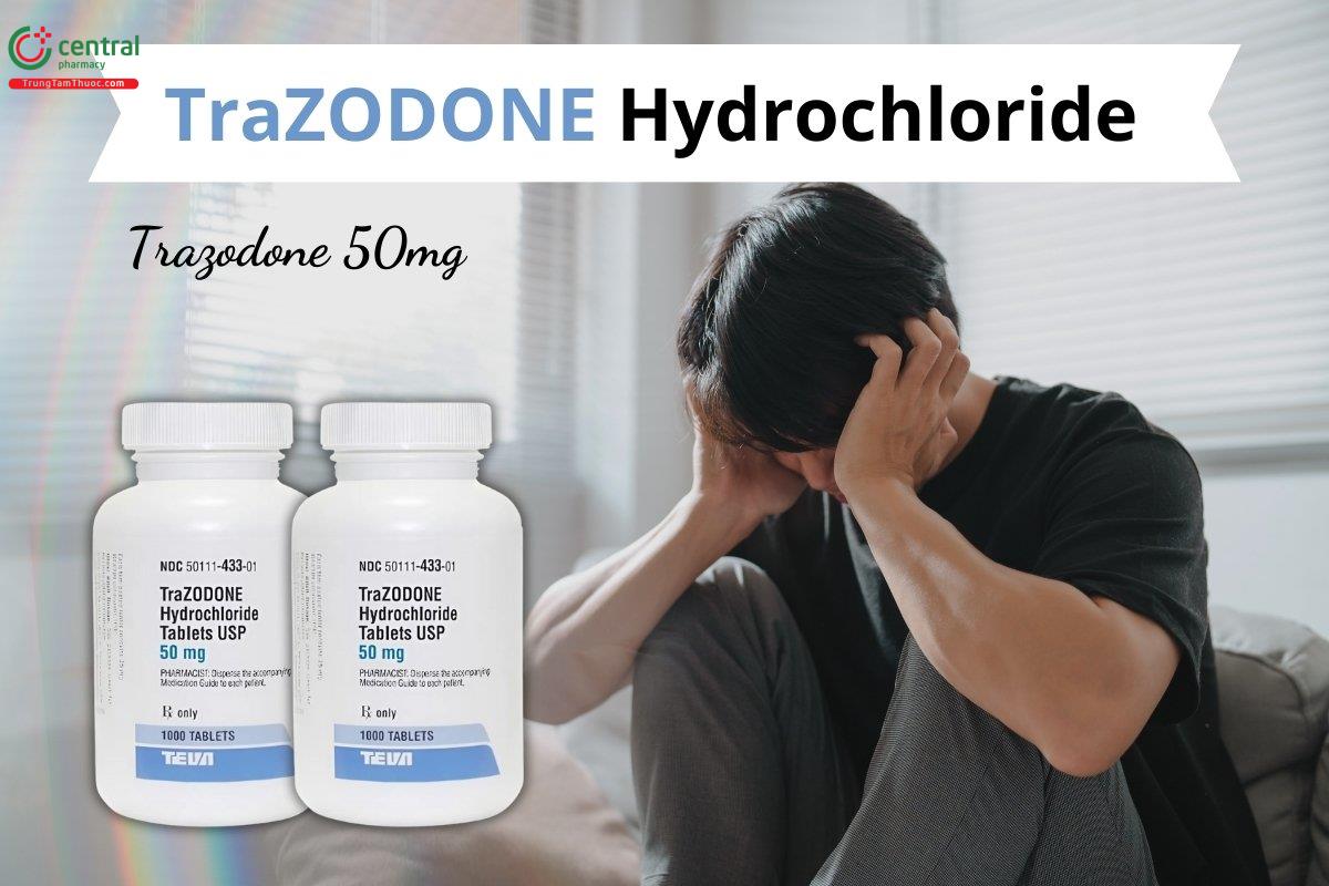 Thuốc Trazodone 50mg Teva trị mất ngủ và các triệu chứng của bệnh trầm cảm