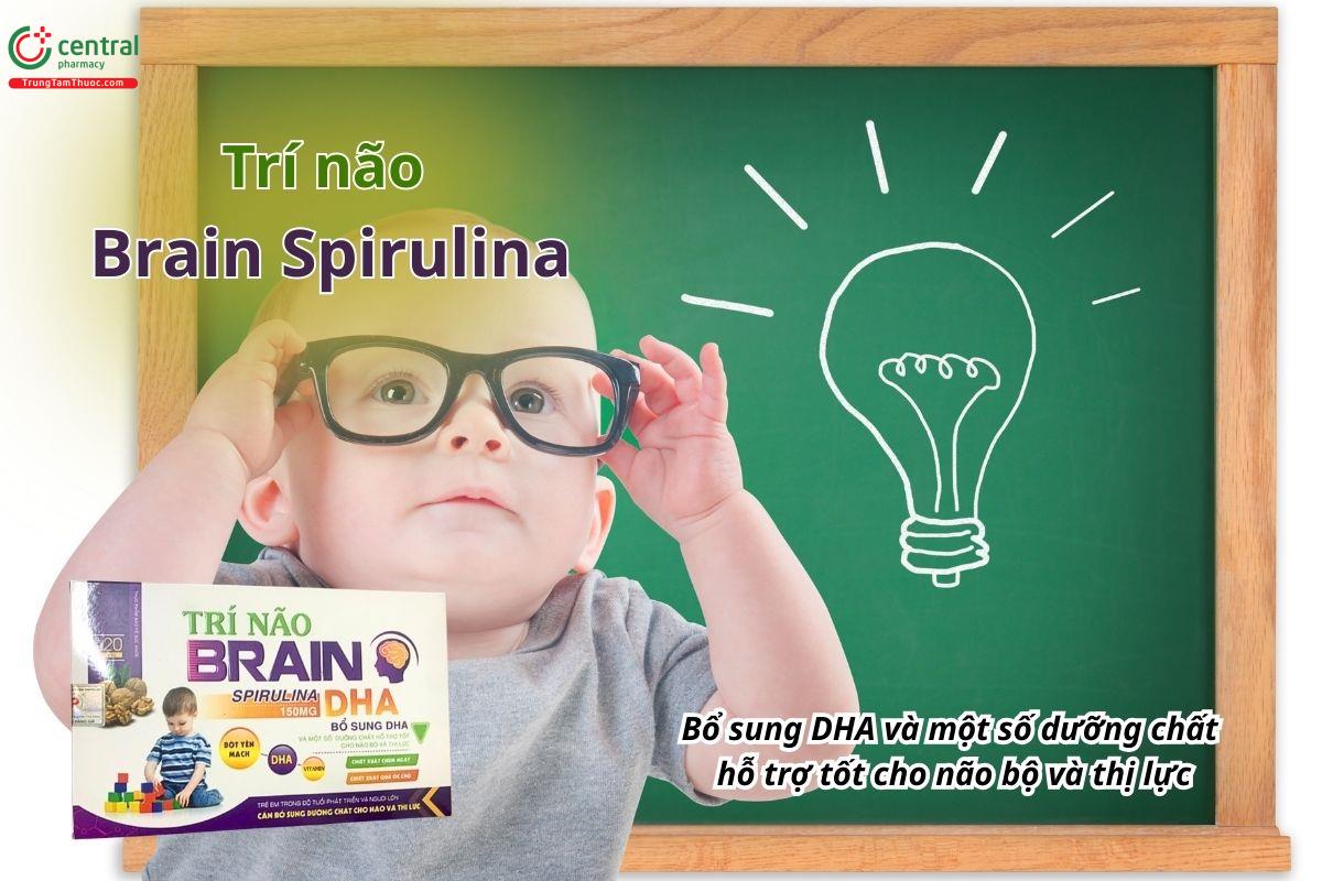 Trí não Brain Spirulina bổ sung DHA và một số dưỡng chất hỗ trợ tốt cho não bộ và thị lực
