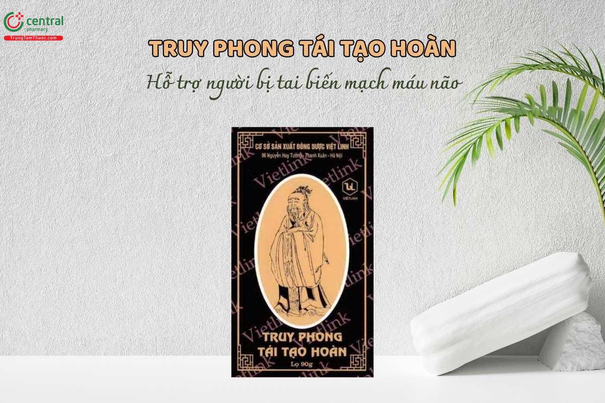 Thuốc Truy phong tái tạo hoàn hỗ trợ cho người gặp các vấn đề liên quan đến tai biến mạch máu não, bao gồm các trường hợp do xơ vữa động mạch gây xuất huyết não,...