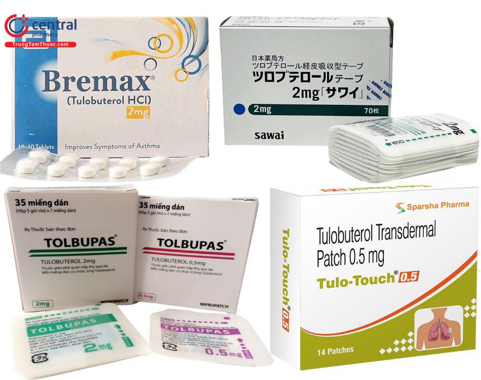 Các thuốc chứa Tulobuterol