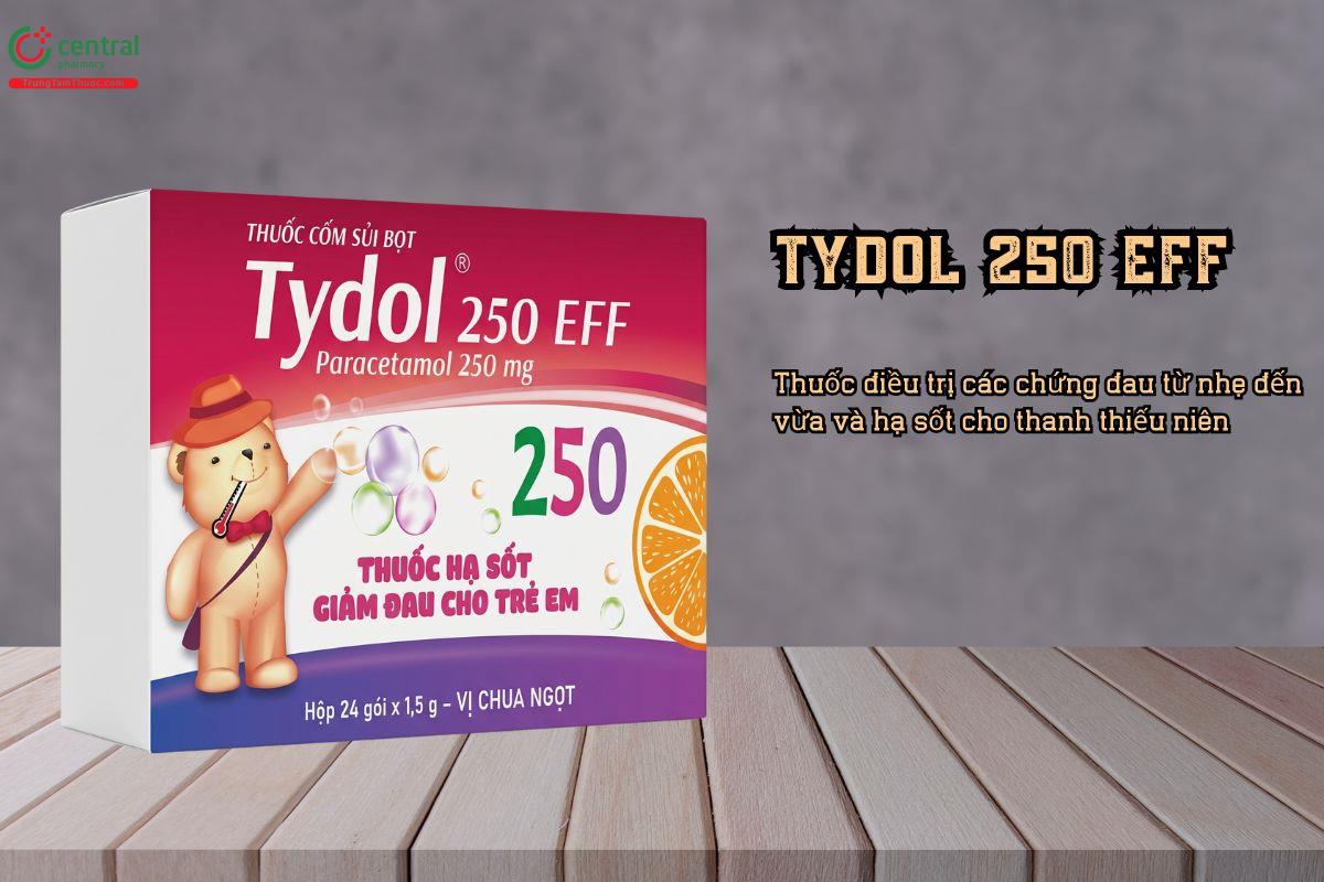 Thuốc hạ sốt và giảm đau Tydol 250 EFF chứa hoạt chất Paracetamol