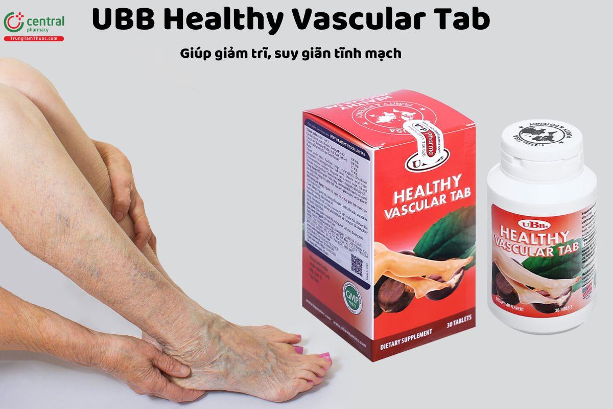 UBB Healthy Vascular Tab - Giúp tăng sức bền thành mạch, co búi trĩ