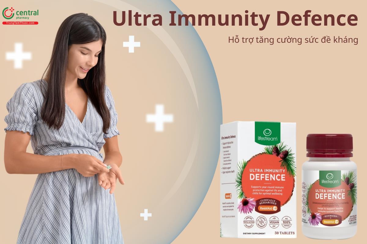 Ultra Immunity Defence hỗ trợ tăng cường sức đề kháng