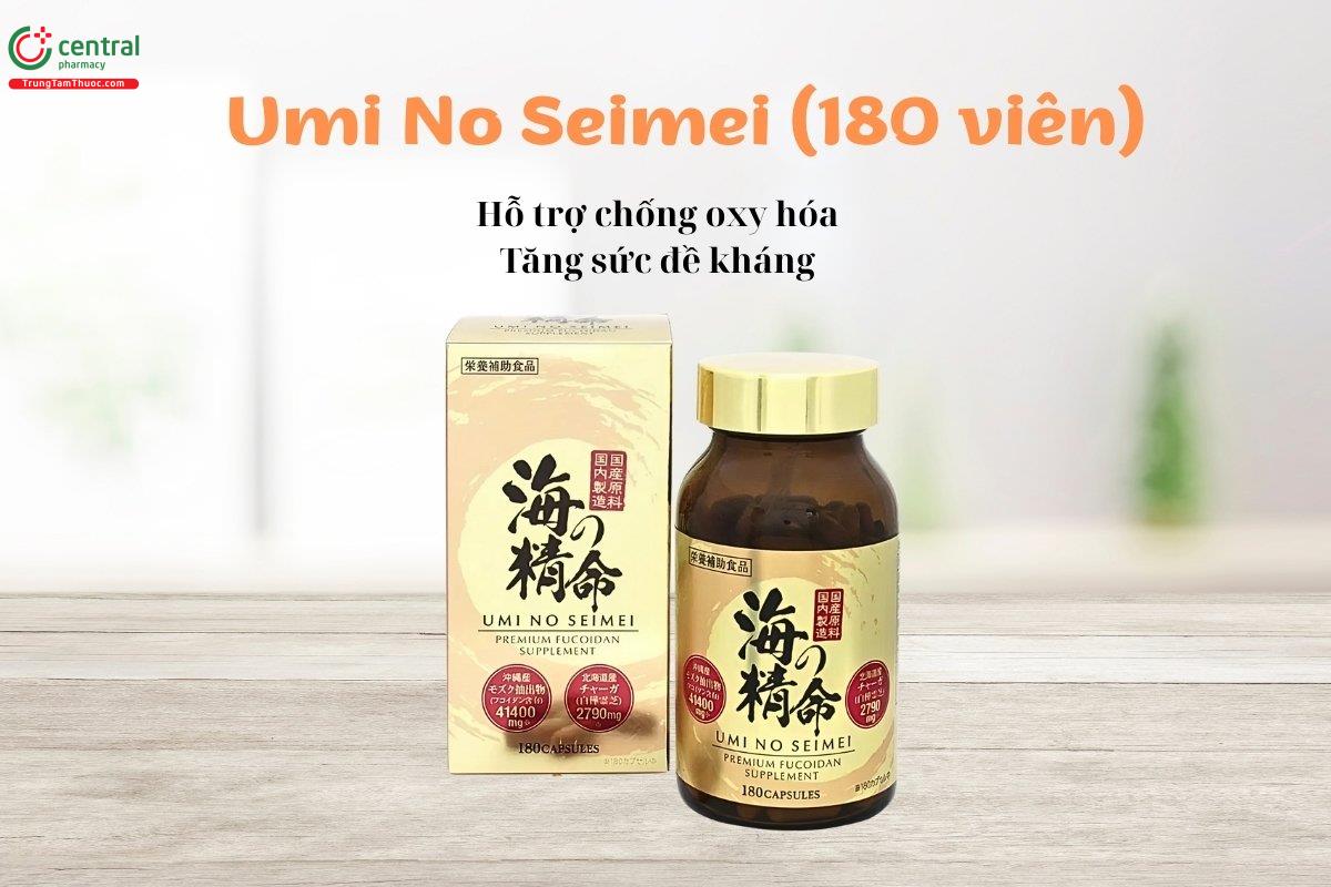 Umi No Seimei 180 viên - Hỗ trợ chống oxy hóa, tăng sức đề kháng
