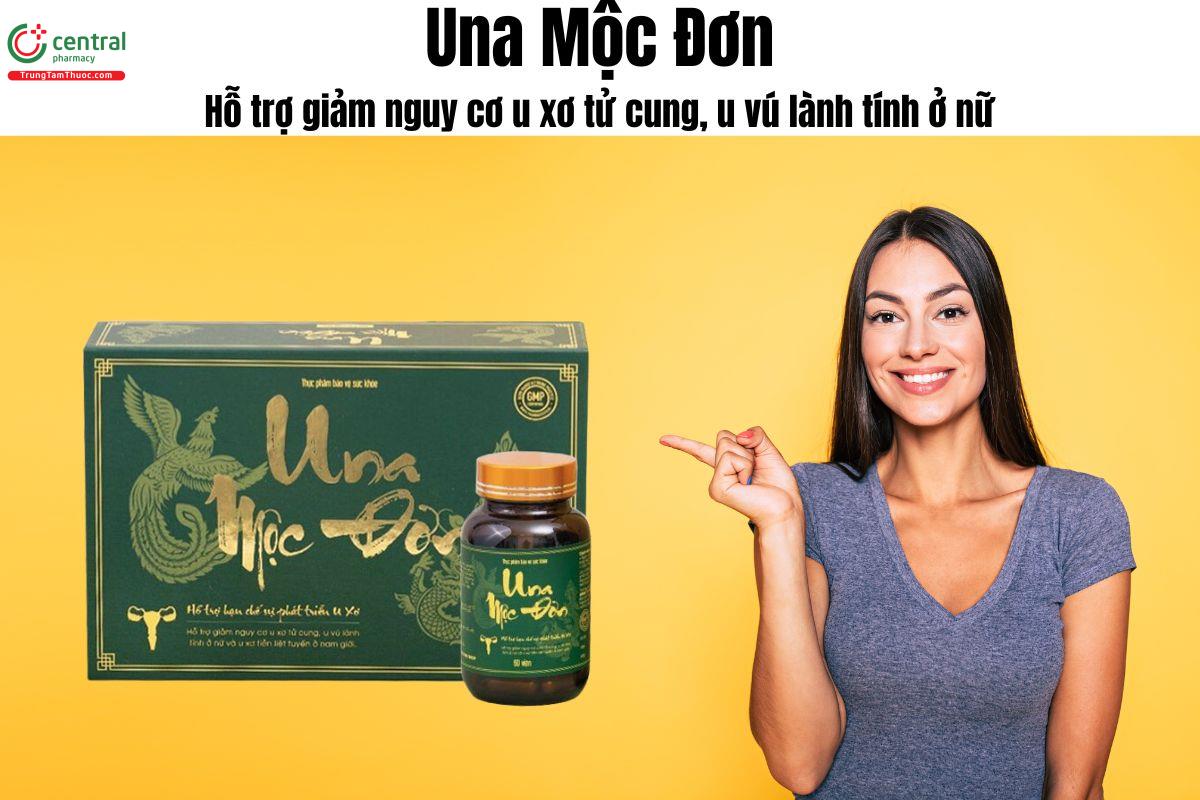 Una Mộc Đơn - Giúp giảm nguy cơ u xơ tử cung, u vú lành tính ở nữ