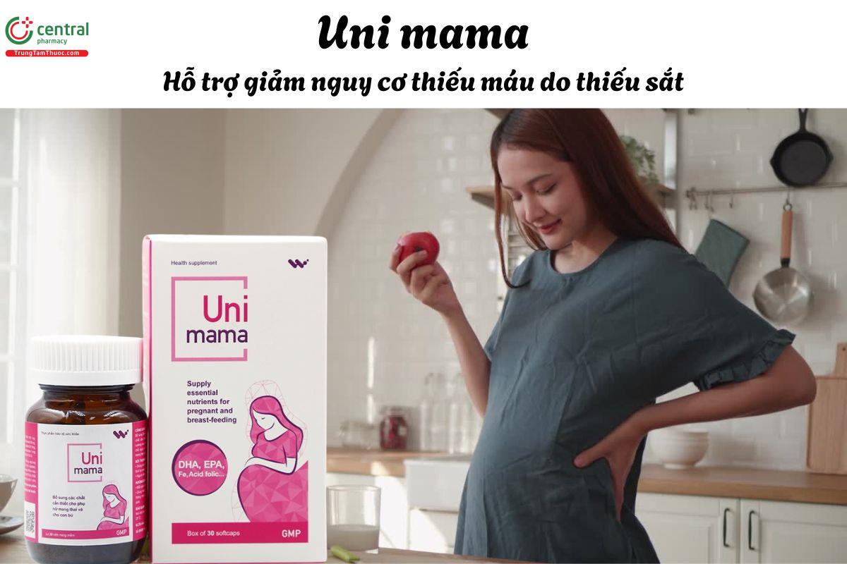 Uni Mama - Giúp bổ sung dưỡng chất cho phụ nữ đang mang thai