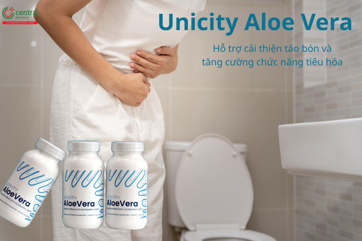 Unicity Aloe Vera hỗ trợ cải thiện táo bón, hỗ trợ chức năng tiêu hóa