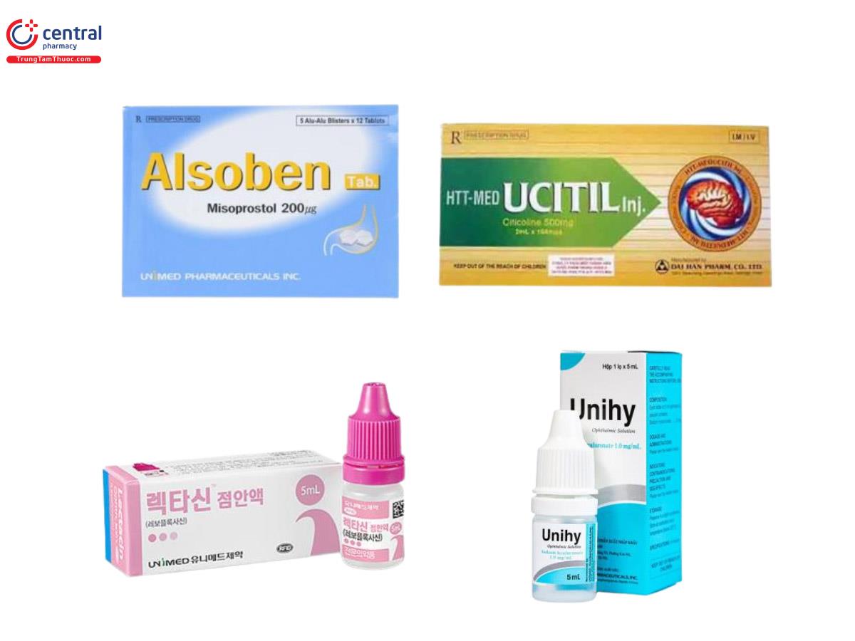 Một số sản phẩm của Unimed Pharma