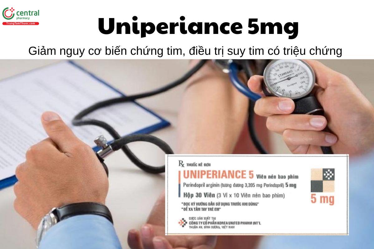 Thuốc Uniperiance 5mg - Giảm nguy cơ biến chứng tim, điều trị suy tim có triệu chứng
