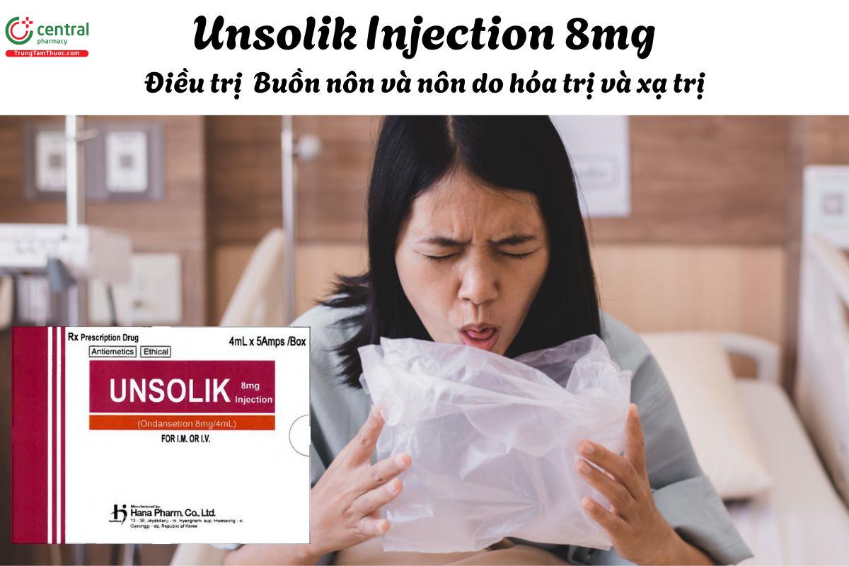 Thuốc Unsolik Injection 8mg - Phòng ngừa nôn và buồn nôn do hóa trị