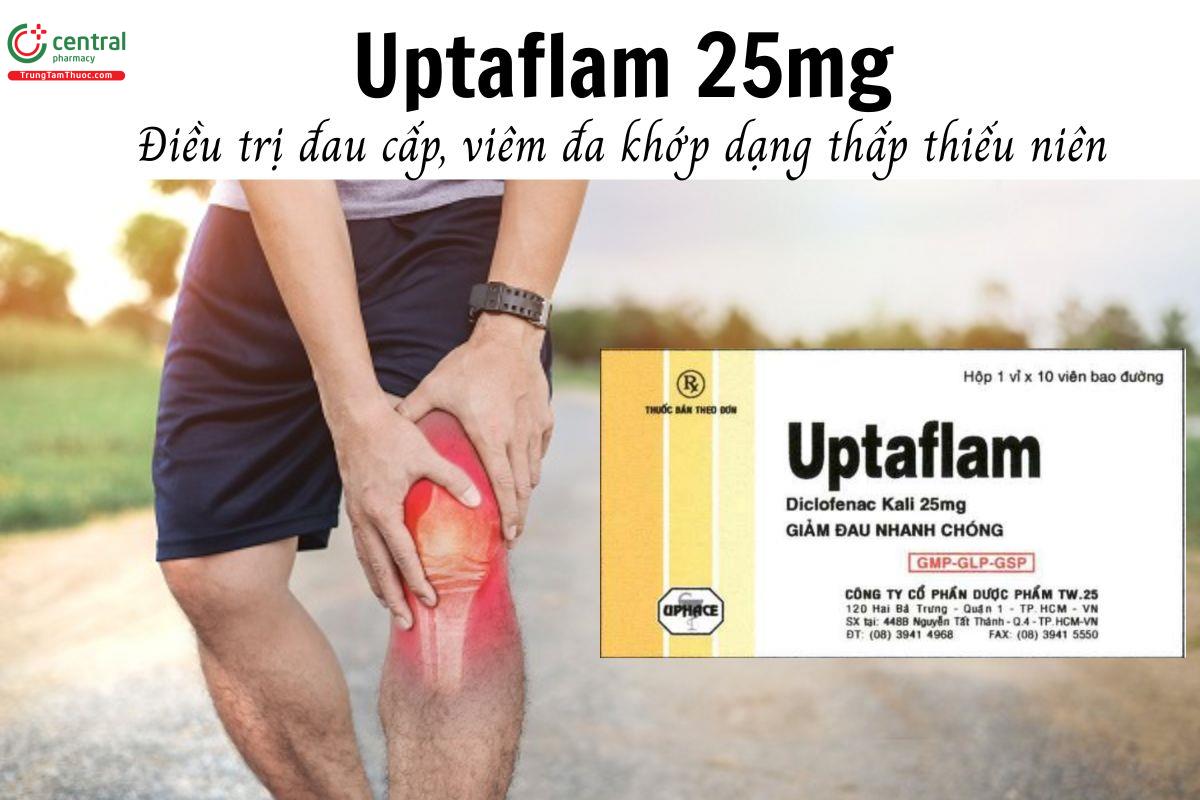 Thuốc Uptaflam 25mg - Điều trị đau cấp, viêm đa khớp dạng thấp thiếu niên
