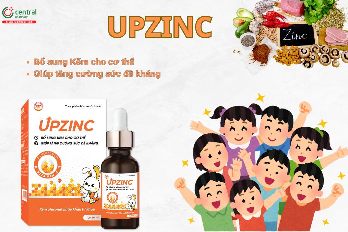 Upzinc giúp tăng cường sức đề kháng cho trẻ em và người lớn