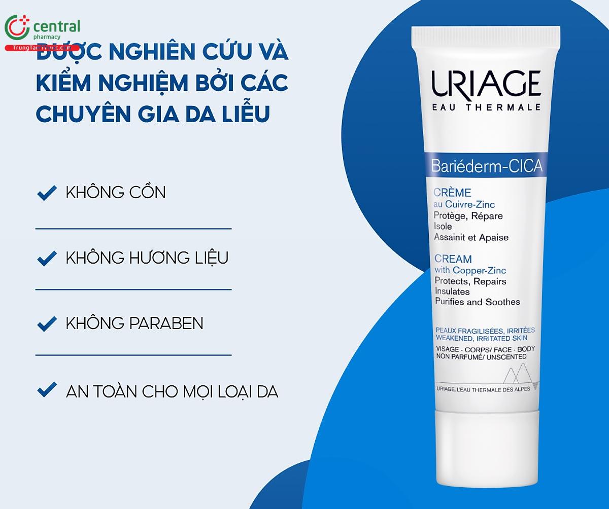 Uriage Bariéderm Cica-Crème 40ml giúp giảm khô da