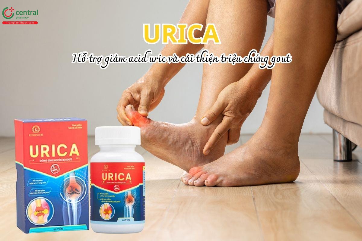 Urica Kohinoor hỗ trợ giảm acid uric và cải thiện triệu chứng gout
