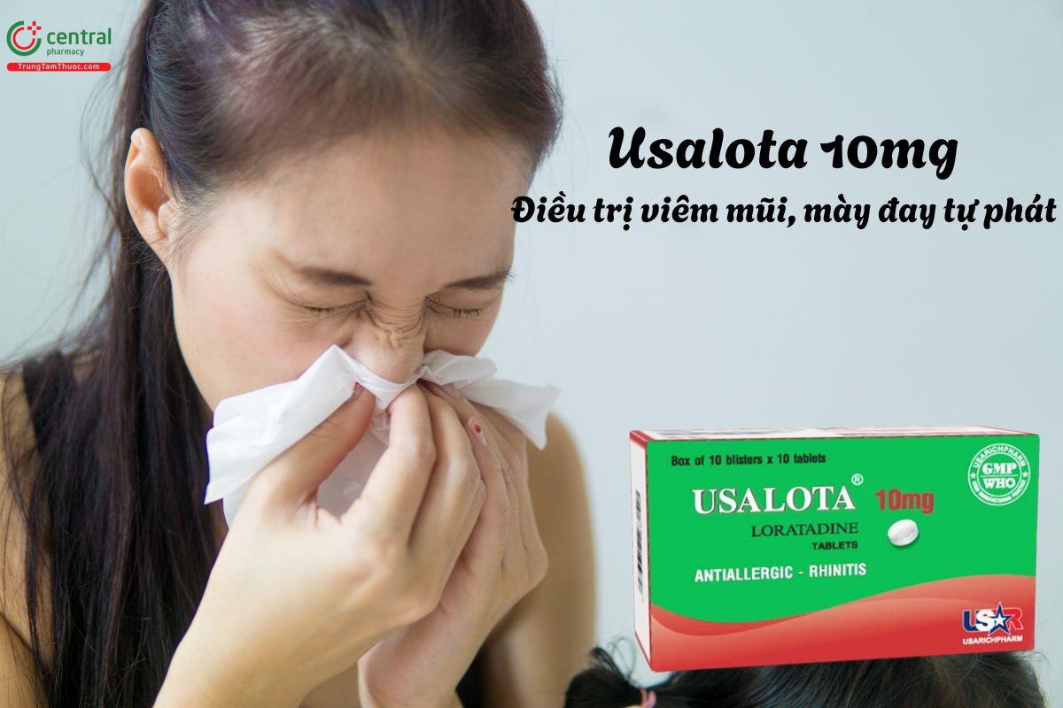Thuốc Usalota 10mg - Điều trị triệu chứng viêm mũi dị ứng, ngứa, mày đay