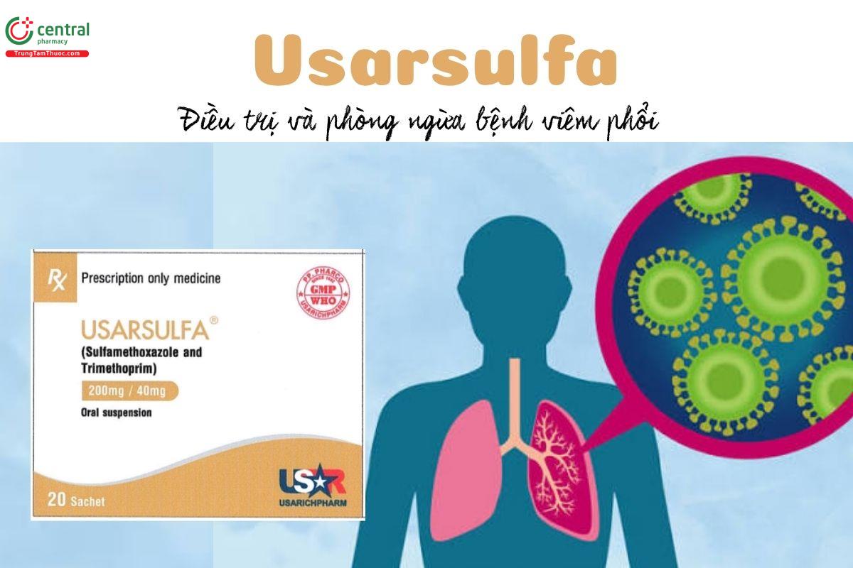 Thuốc Usarsulfa 200mg/40mg - Điều trị và phòng ngừa bệnh viêm phổi