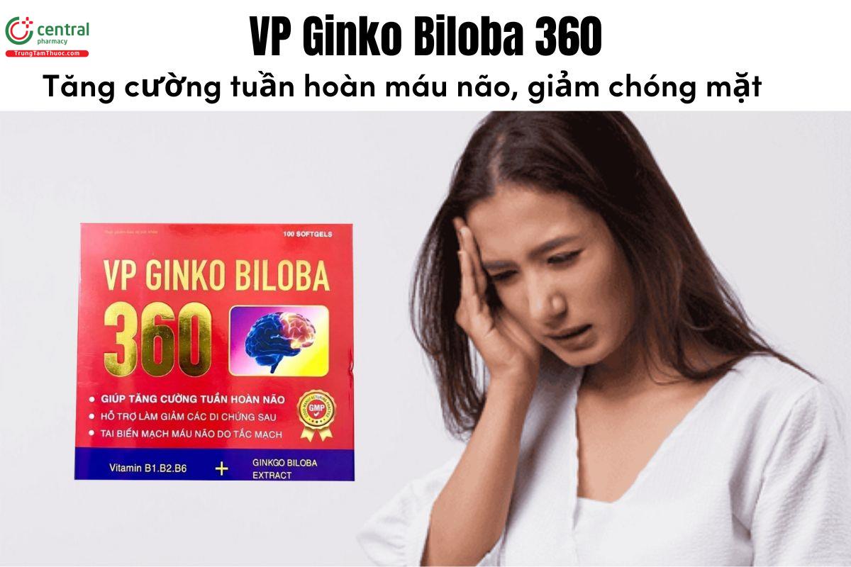 VP Ginko Biloba 360 - Tăng cường tuần hoàn máu não, giảm chóng mặt