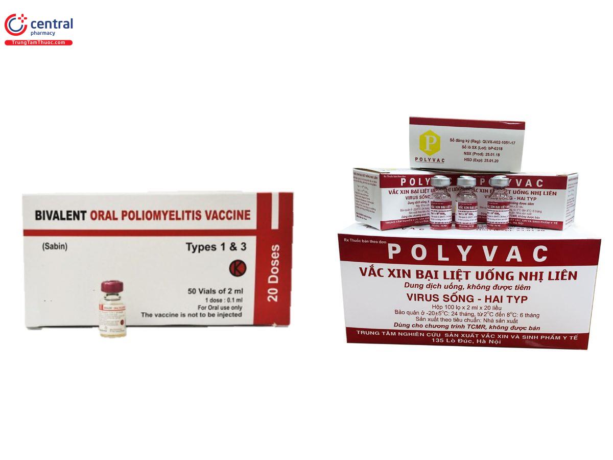 Sản phẩm có chứa Vắc xin bại liệt uống (OPV)