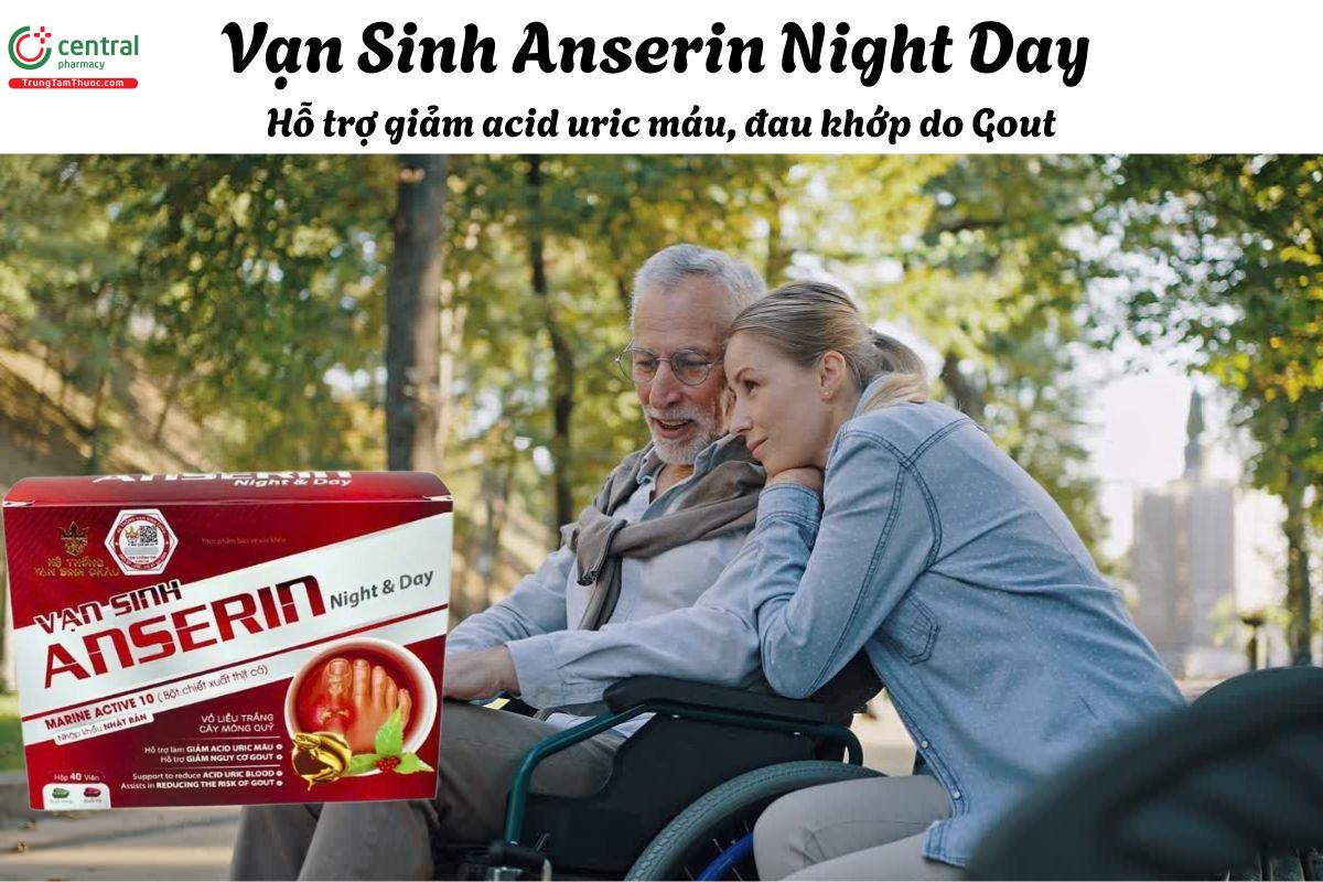 Vạn Sinh Anserin Night Day (Vỉ) - Giúp giảm acid uric máu