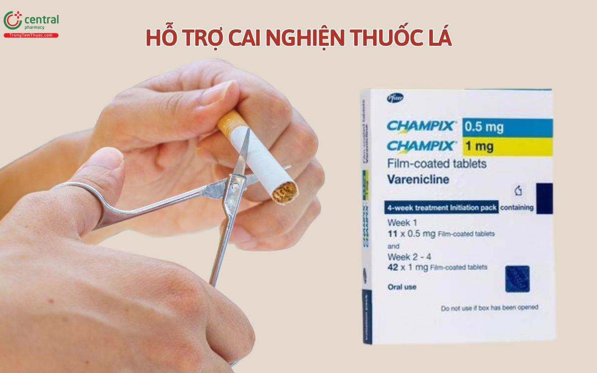 Varenicline hỗ trợ quá trình từ bỏ thuốc lá hiệu quả