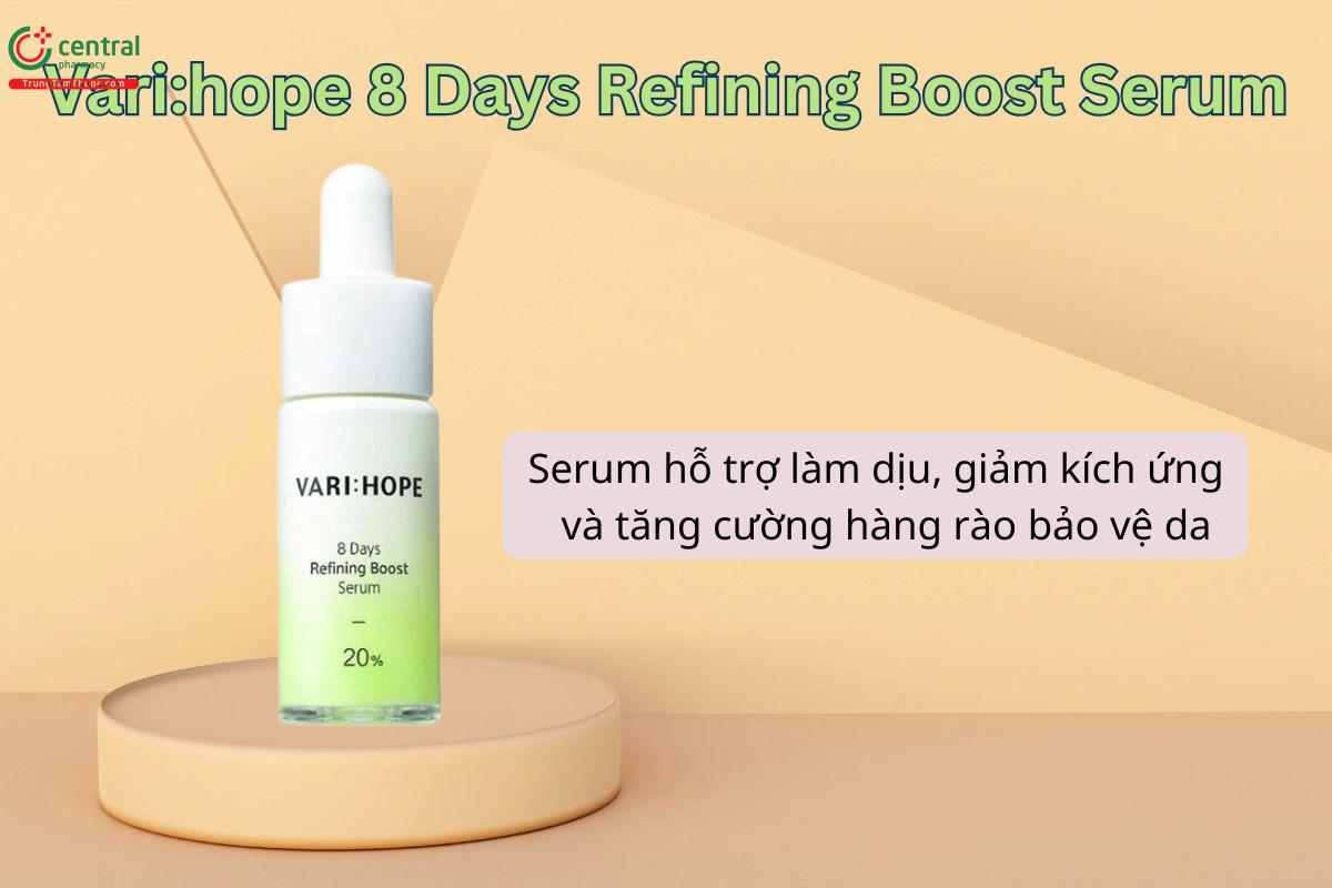 Vari:hope 8 Days Refining Boost Serum hỗ trợ tái tạo, chăm sóc da