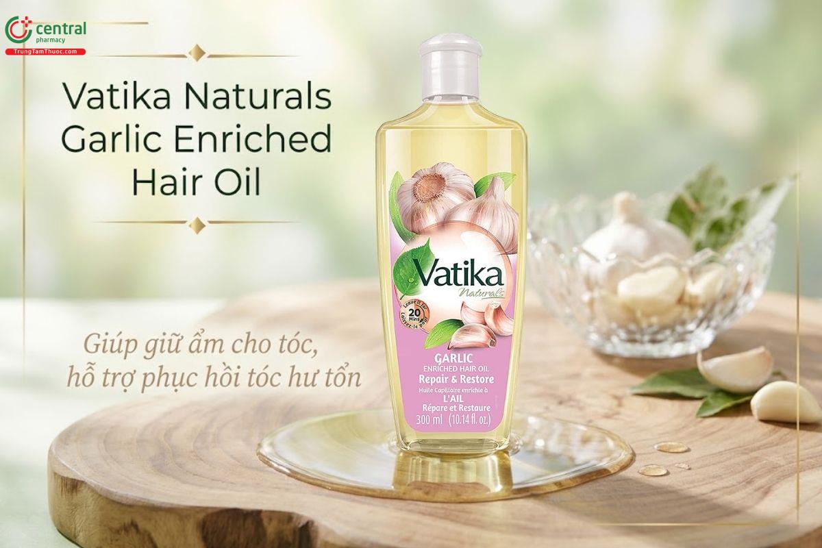 Vatika Naturals Garlic Enriched Hair Oil chăm sóc và nuôi dưỡng tóc