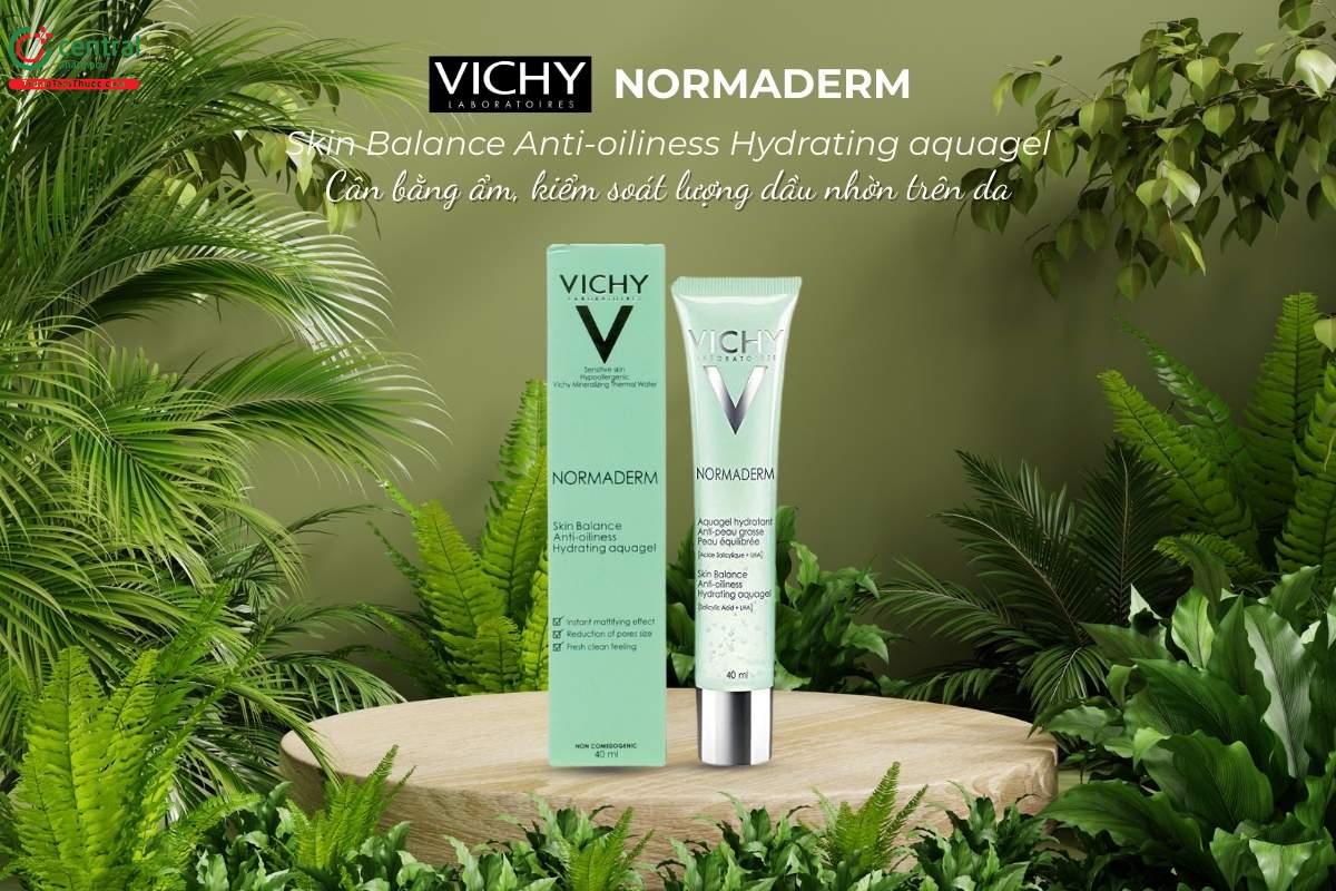 Vichy Normaderm Skin Balance Anti-oiliness Hydrating aquagel kiểm soát dầu thừa