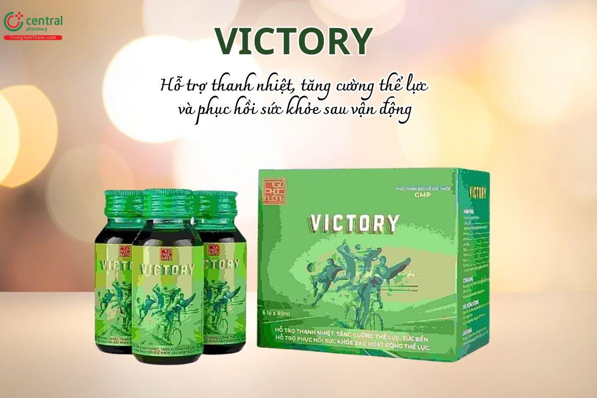 Victory hỗ trợ thanh nhiệt, tăng cường thể lực và phục hồi sức khỏe sau vận động