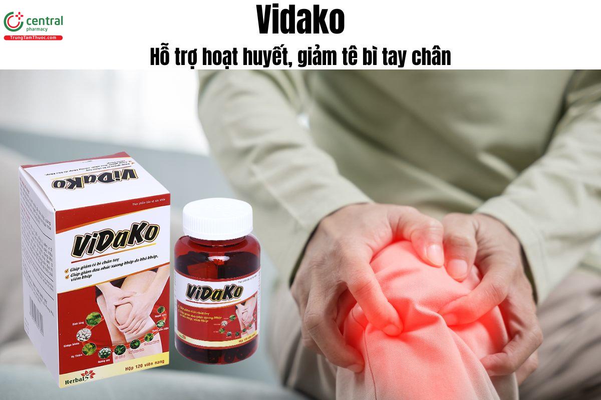 Vidako - Giúp hoạt huyết, giảm tê bì tay chân, đau nhức xương khớp