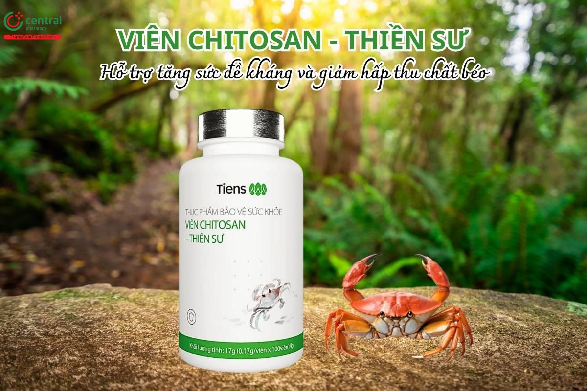 Viên Chitosan - Thiên Sư hỗ trợ tăng sức đề kháng và giảm hấp thu chất béo