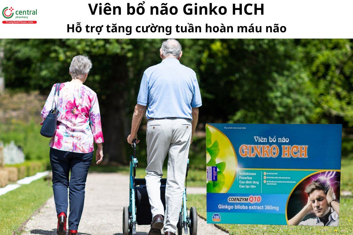 Viên bổ não Ginko HCH - Giúp tăng cường lưu thông máu lên não