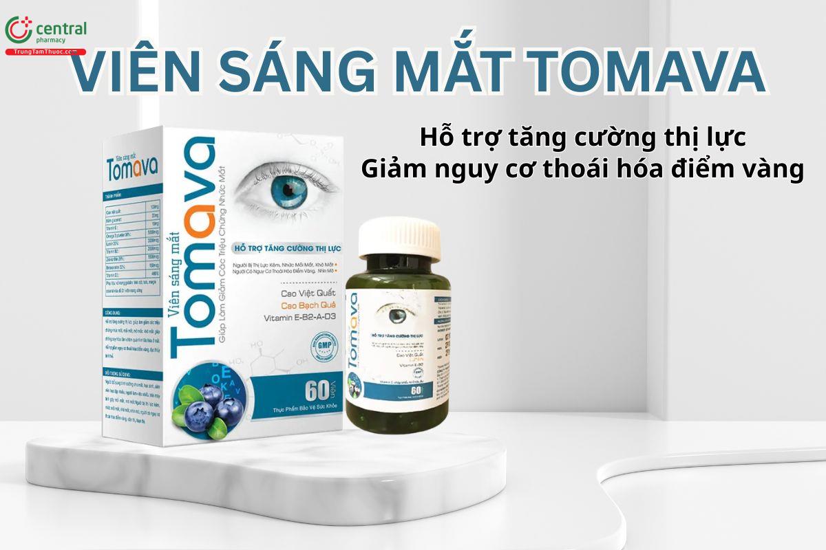 Viên Sáng Mắt Tomava hỗ trợ tăng cường thị lực, giảm nhức mỏi mắt