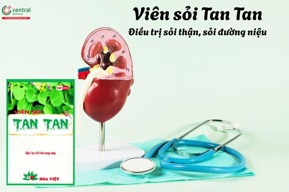 Thuốc Viên sỏi Tan Tan - Điều trị sỏi trong đường tiết niệu