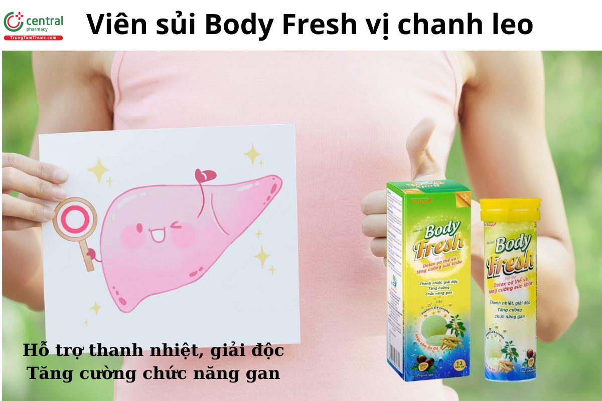 Viên sủi Body Fresh vị chanh leo