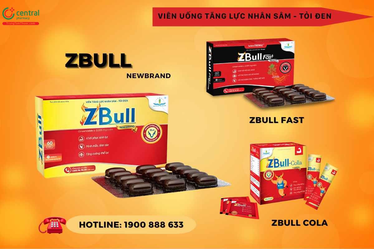 Phân loại các sản phẩm tăng lực Zbull