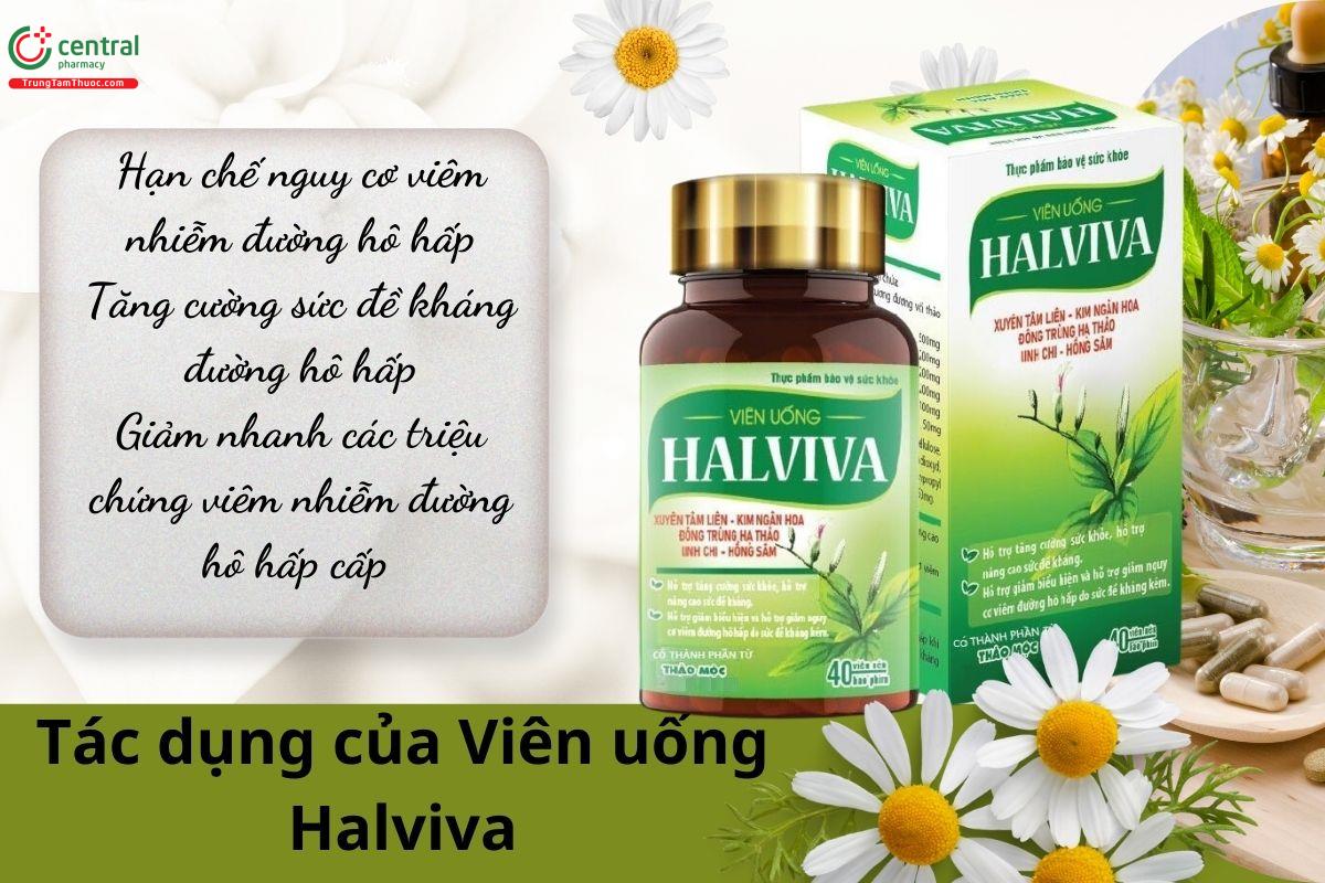 Tác dụng của Viên uống Halviva