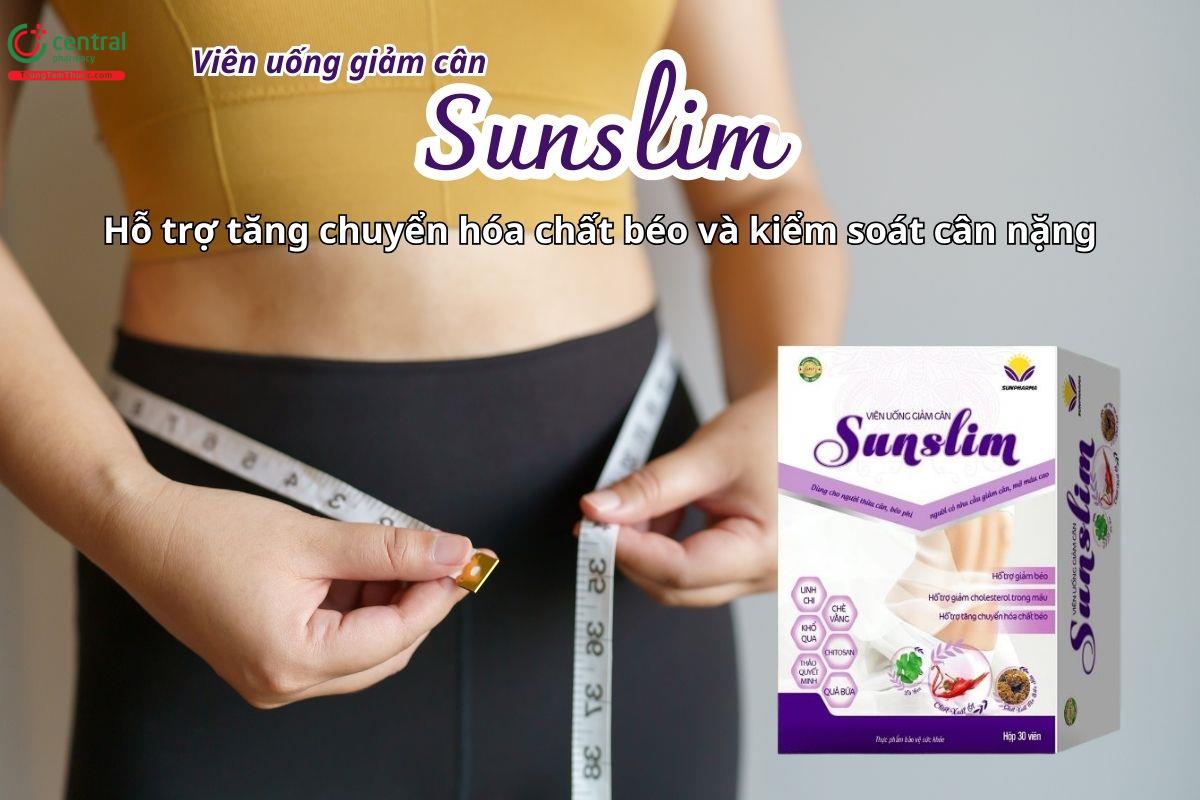 Viên uống giảm cân Sunslim hỗ trợ tăng chuyển hóa chất béo và kiểm soát cân nặng