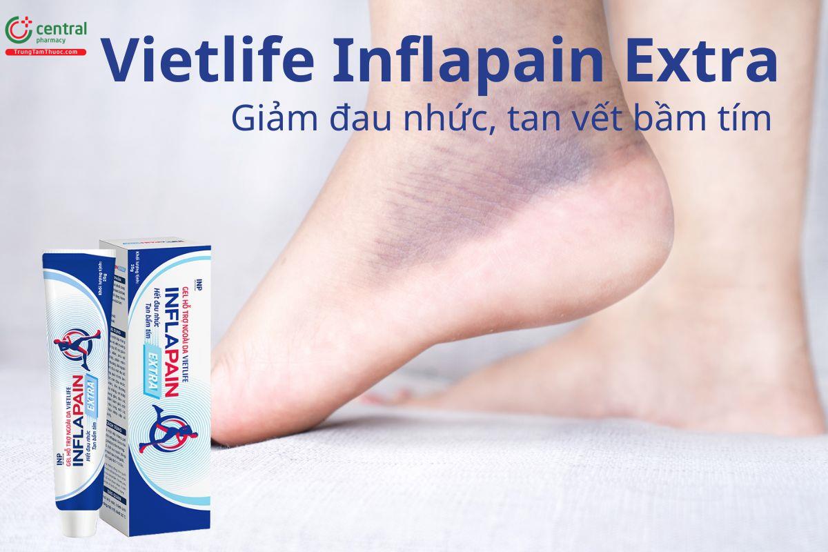 Vietlife Inflapain Extra giúp giảm đau nhức, tan vết bầm tím