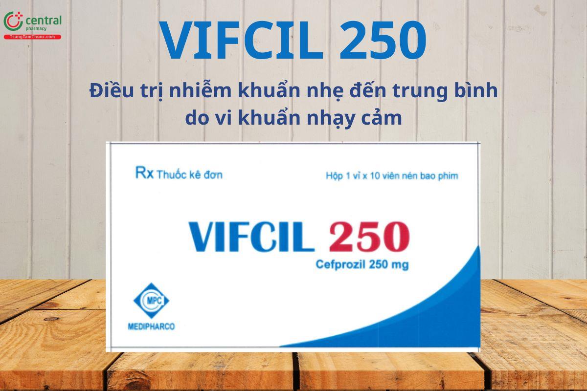 Vifcil 250 điều trị các trường hợp nhiễm khuẩn