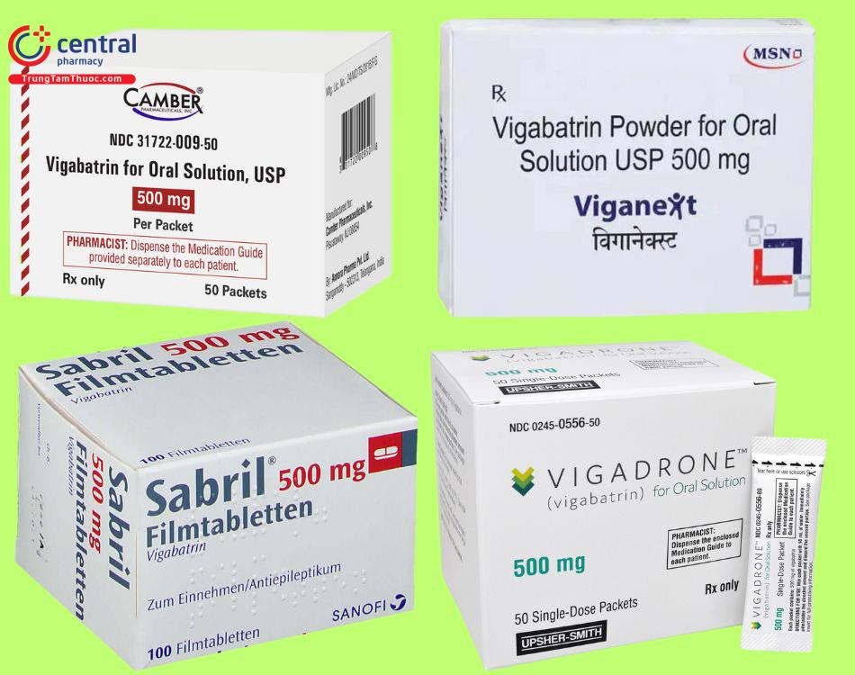 Các thuốc chứa Vigabatrin