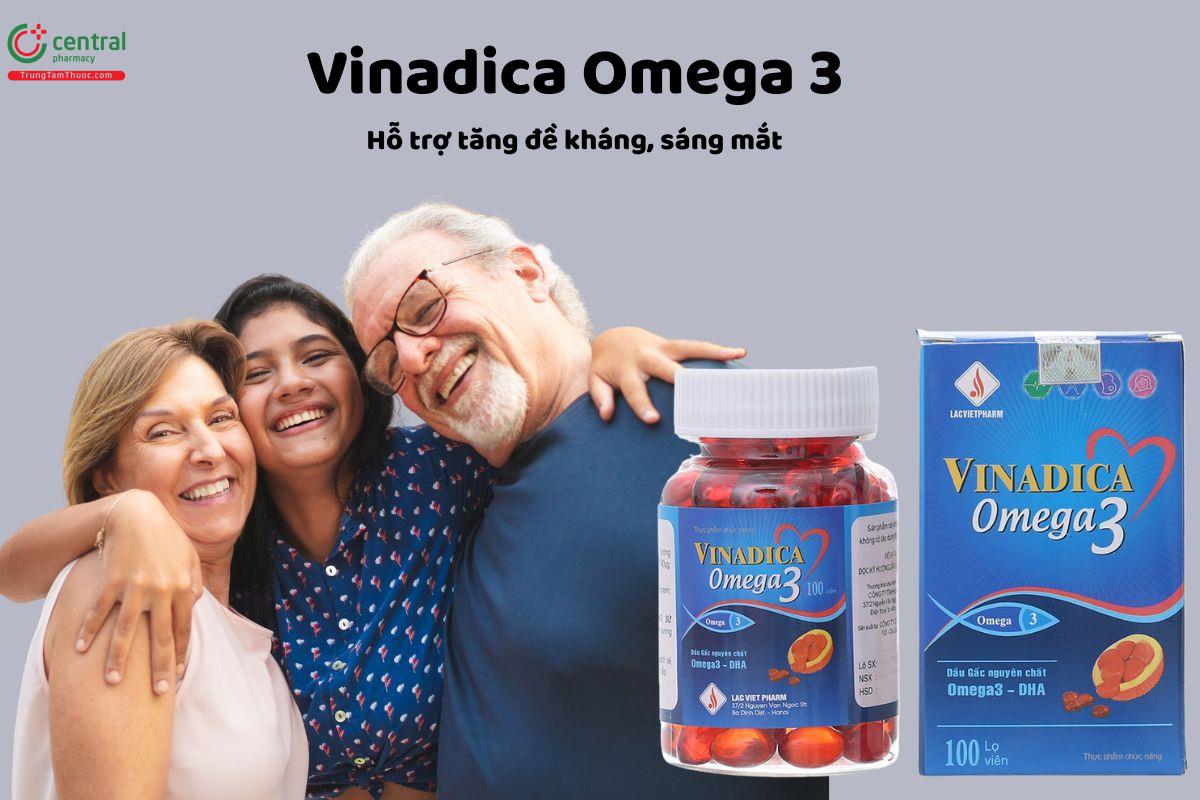 Vinadica Omega 3 - Giúp bảo vệ đôi mắt và cải thiện lưu thông máu