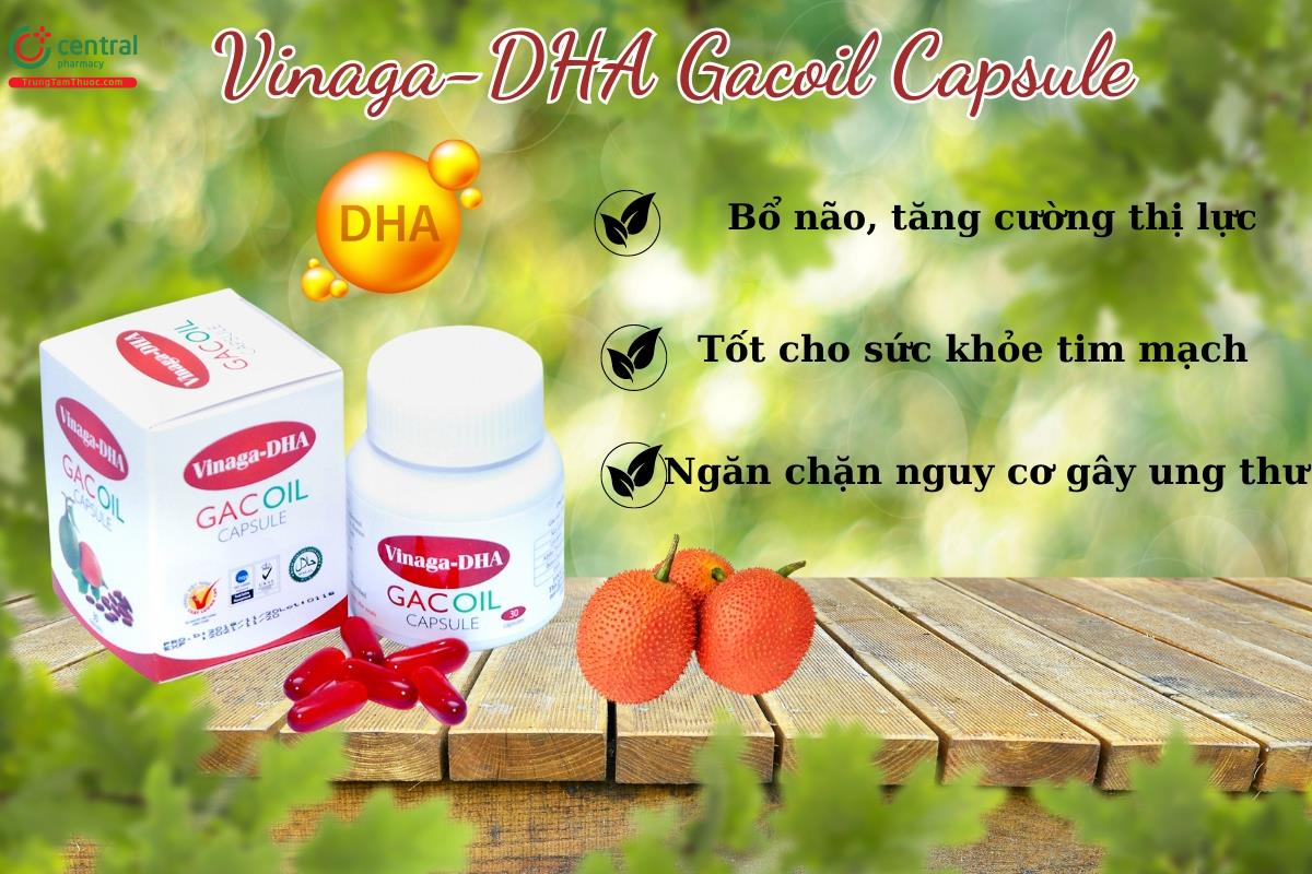 Vinaga-DHA Gacoil Capsule - Bổ mắt, tăng cường thị lực hiệu quả