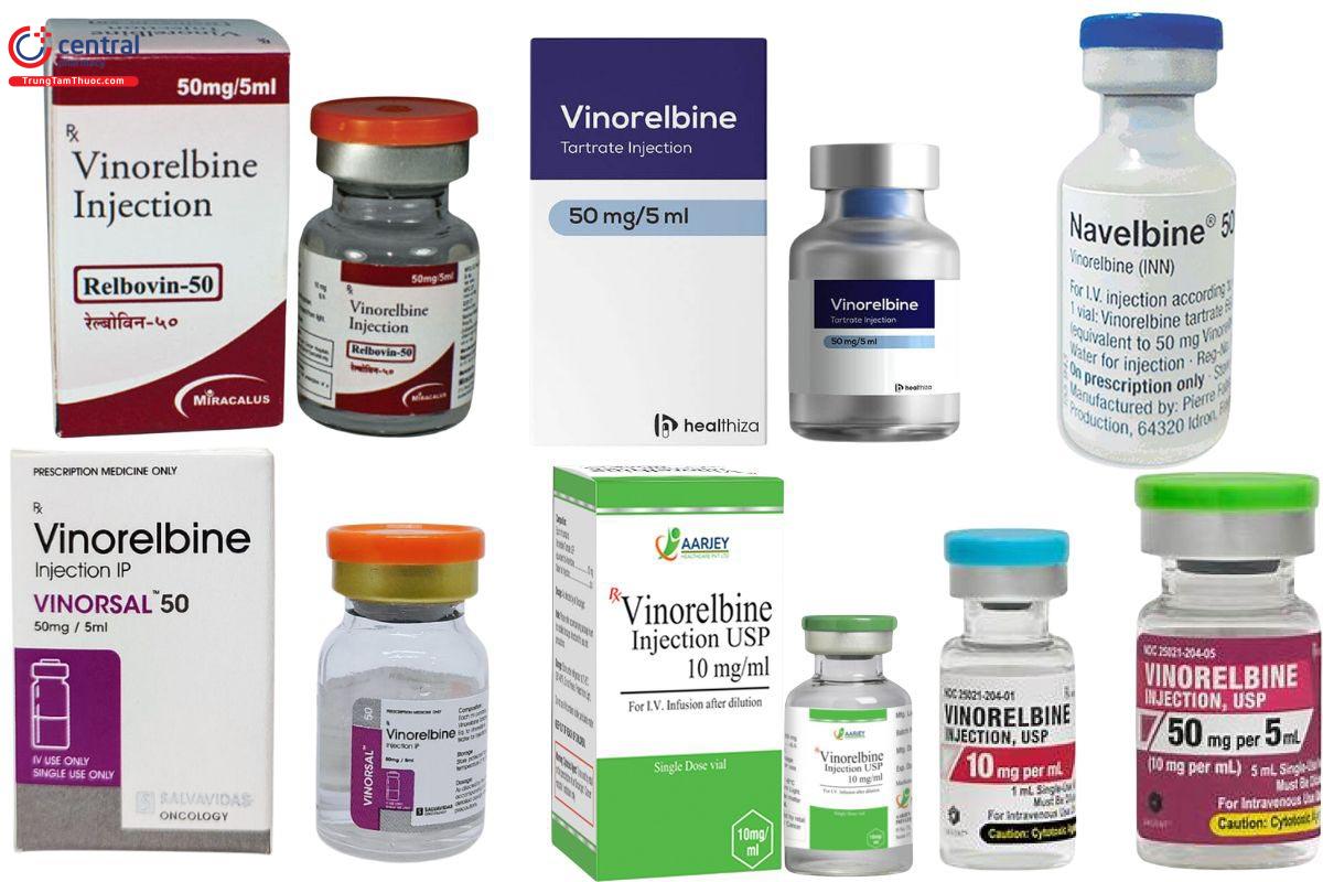Một số thuốc chứa Vinorelbine