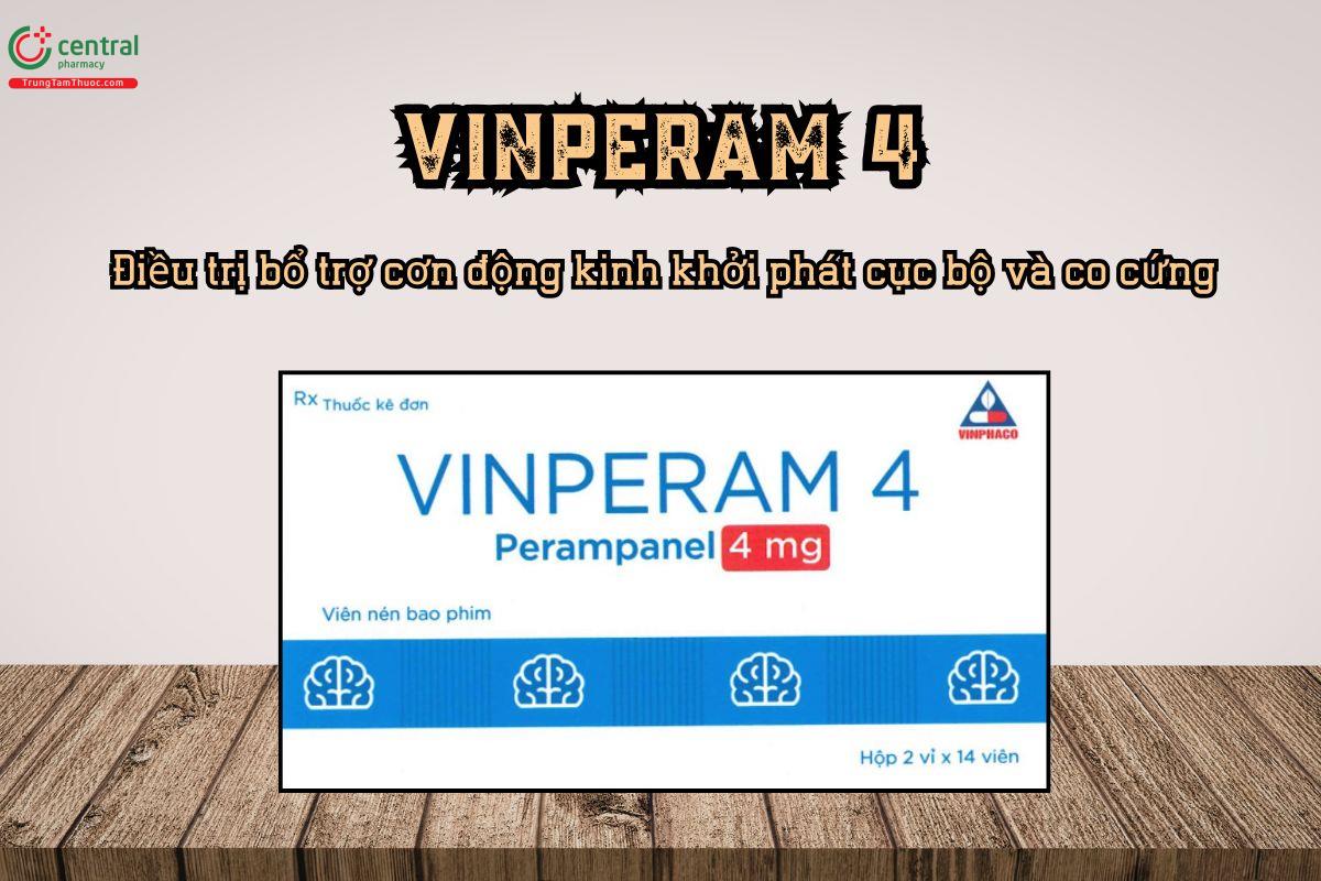 Thuốc Vinperam 4 điều trị bổ trợ động kinh