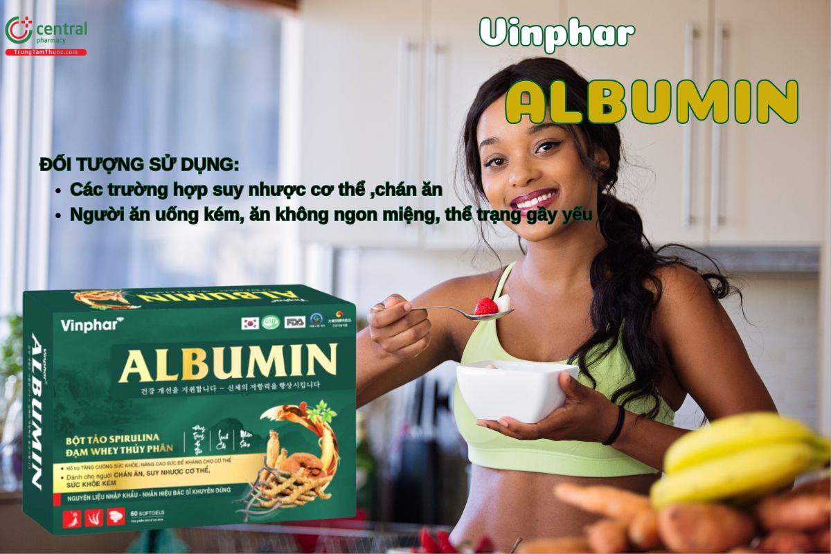 Viên uống Vinphar Albumin giúp ăn ngon, tăng sức đề kháng, giảm mệt mỏi 