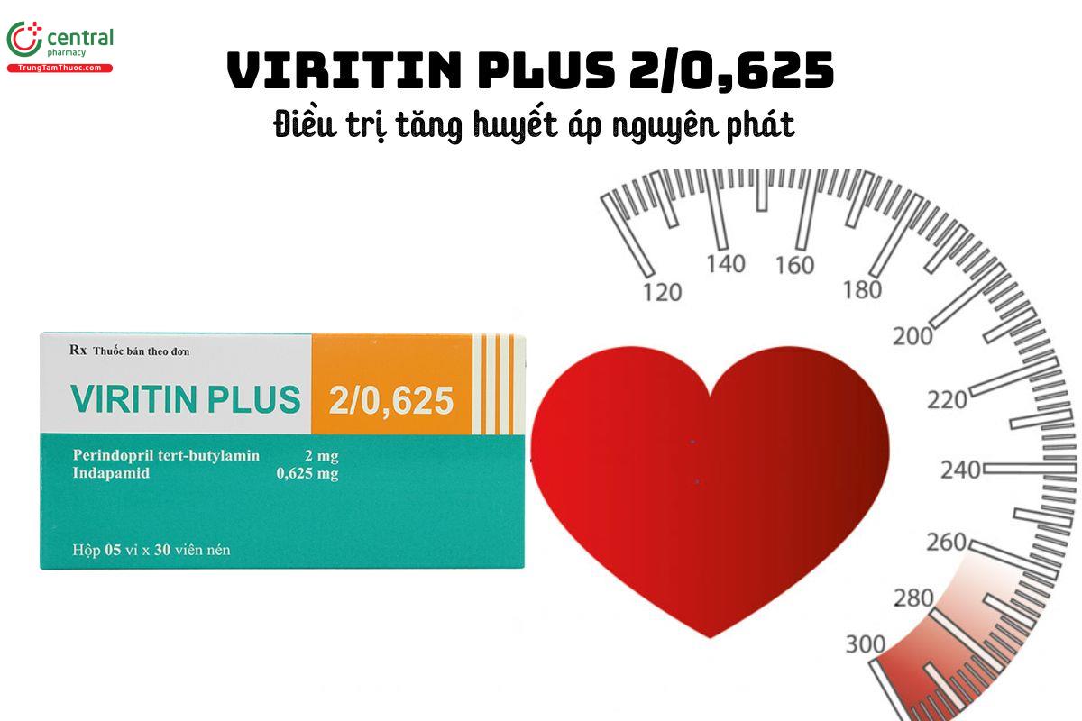 Thuốc Viritin plus 2/0,625 - Điều trị tăng huyết áp nguyên phát 